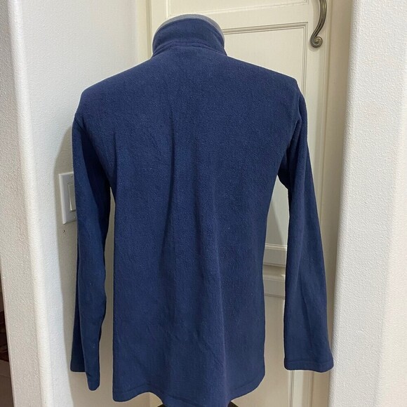 Champs Sports Men's Navy Blue Fleece Pullover 1/4 Zip Sz-Lg - Picture 4 of 6